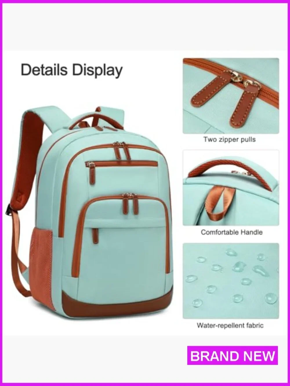 40L Travel Backpack Flight Approved Carry On Daypack Fits 17 Inch Laptop